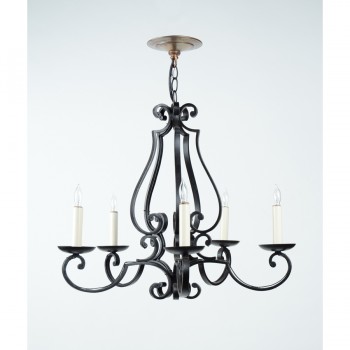 French 5-Arm Chandelier