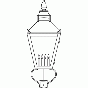 English Street Light XL (Post) Specifications